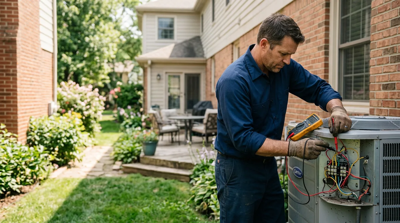 HVAC technician working near Mclouth, KS